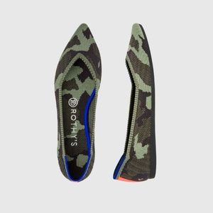 Green Camo pointed Rothy's